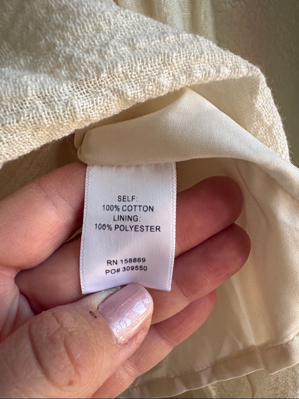 NWT PROMESA Off White High to Low Flowy Skirt Womens Size S - Picture 6 of 6